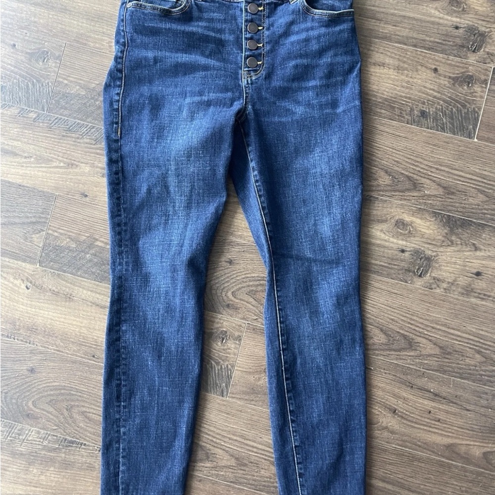 CAbi Dark Blue Skinny Jeans